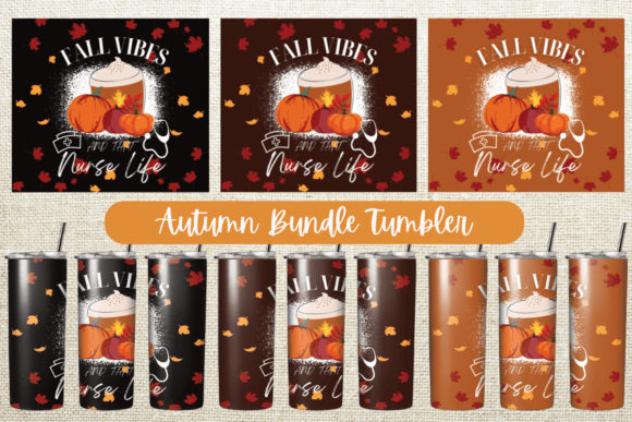 Autumn Bundle Tumbler Wrap Design