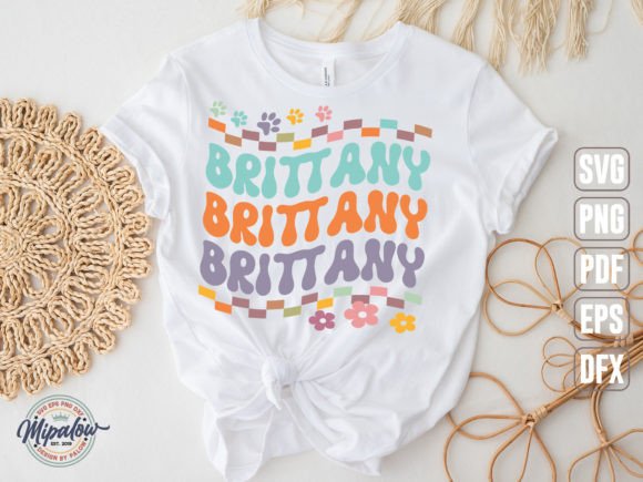 Brittany SVG: Groovy Wavy Retro