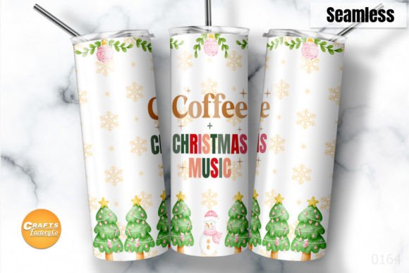 Christmas Music 20 Oz Skinny Tumbler