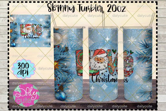 Christmas Tumbler Wrap 20oz Sublimation