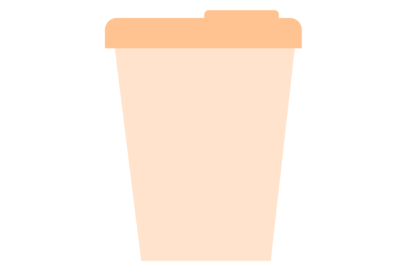 Disposable Cup Icon. Plastic Drink Conta
