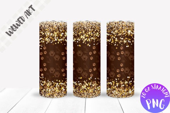 Dogs Pattern 20 Oz Skinny Tumbler Wrap