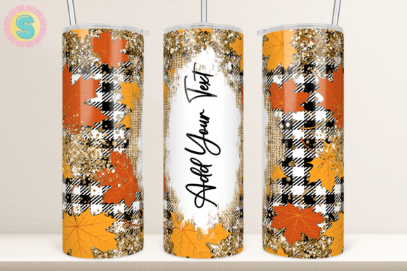 Fall Vibe Add Your Own Text Tumbler PNG