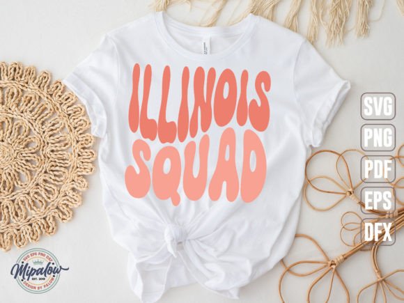 Illinois Squad State Vintage SVG