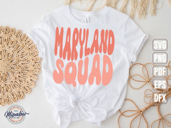 Maryland Squad State Vintage SVG