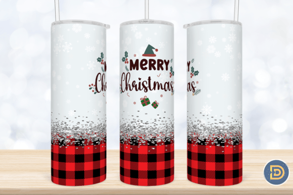 Merry Christmas Tumbler Sublimation PNG
