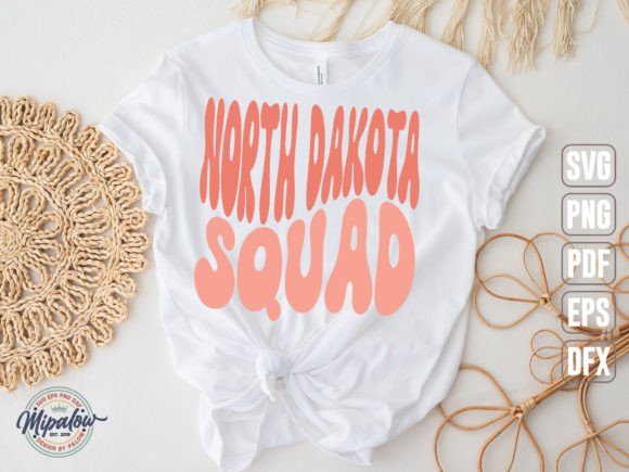 North Dakota Squad State Vintage SVG
