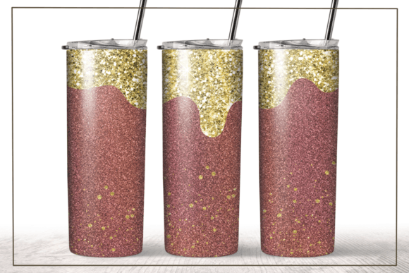 Purple Gold Glitter Tumbler Wrap