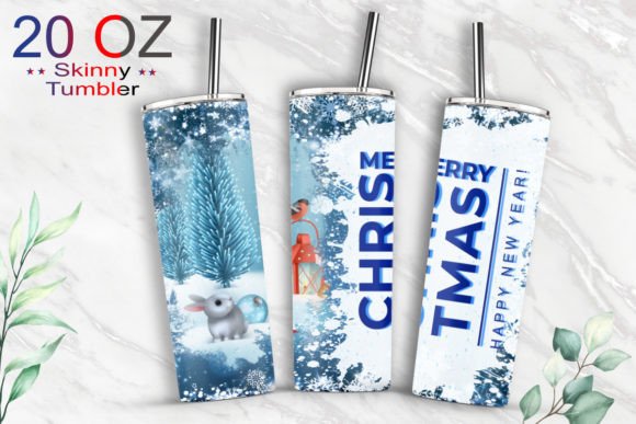 Skinny Tumbler Merry Christmas 20oz