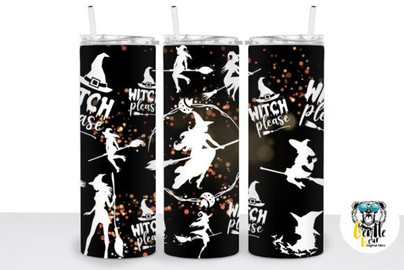Witch Please Halloween Tumbler Wrap